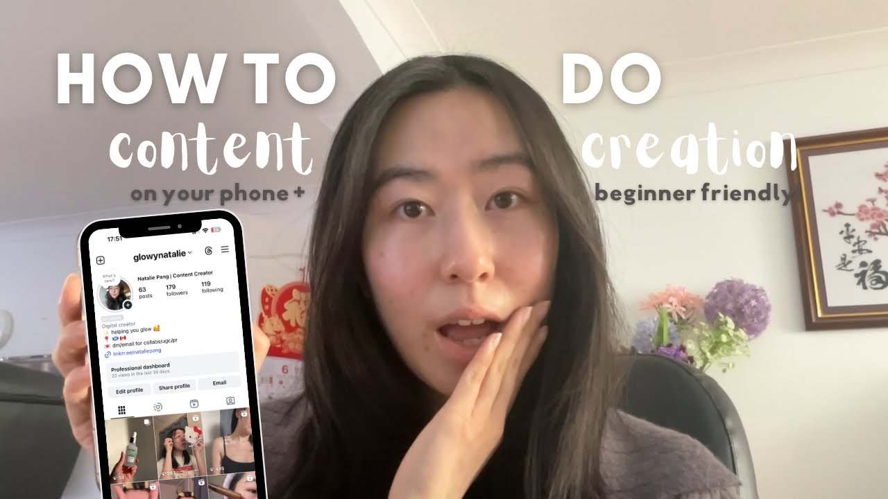 How to create content as a beginner (on your phone)!
