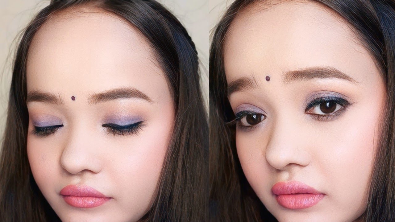 Soft Glam makeup tutorial Indian Skin Glowy Makeup Transformation Indian makeup look to go anywhere