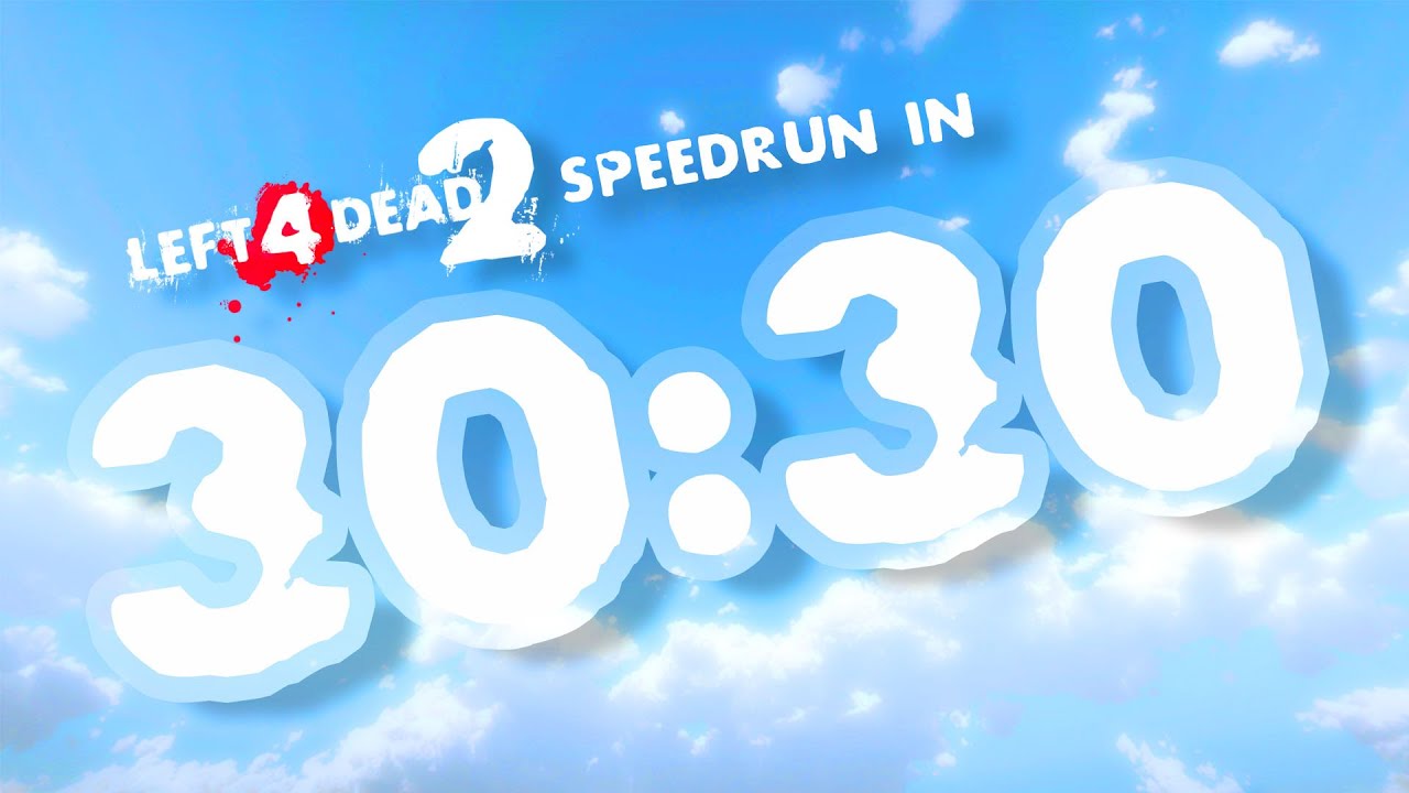 Left 4 Dead 2 in 30:30 - Only Pistol - Main Campaigns [TAS]