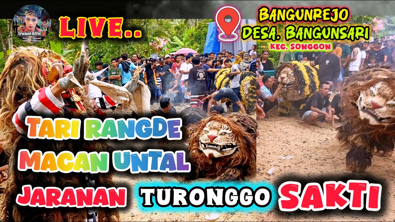 Tari Rangde Macan Untal Jaranan Turonggo Sakti Live Bangunrejo Desa Bangunsari Kec. Songgon