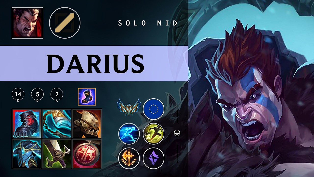 Darius Mid vs Azir - EUW Challenger Patch 26.03