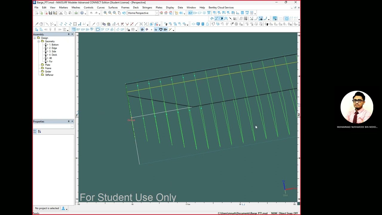 MAXSURF Modeler - Adding Structures (Plates, Frames, Stiffeners and Girders)