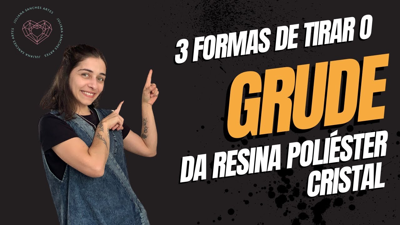 3 Formas de Tirar o GRUDE da Resina Poliéster CRISTAL #joiasdeDNA #resinart #poliéster