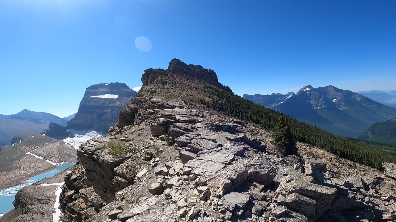 Highline Trail at Glacier National Park - (Full Uncut Virtual Hike)