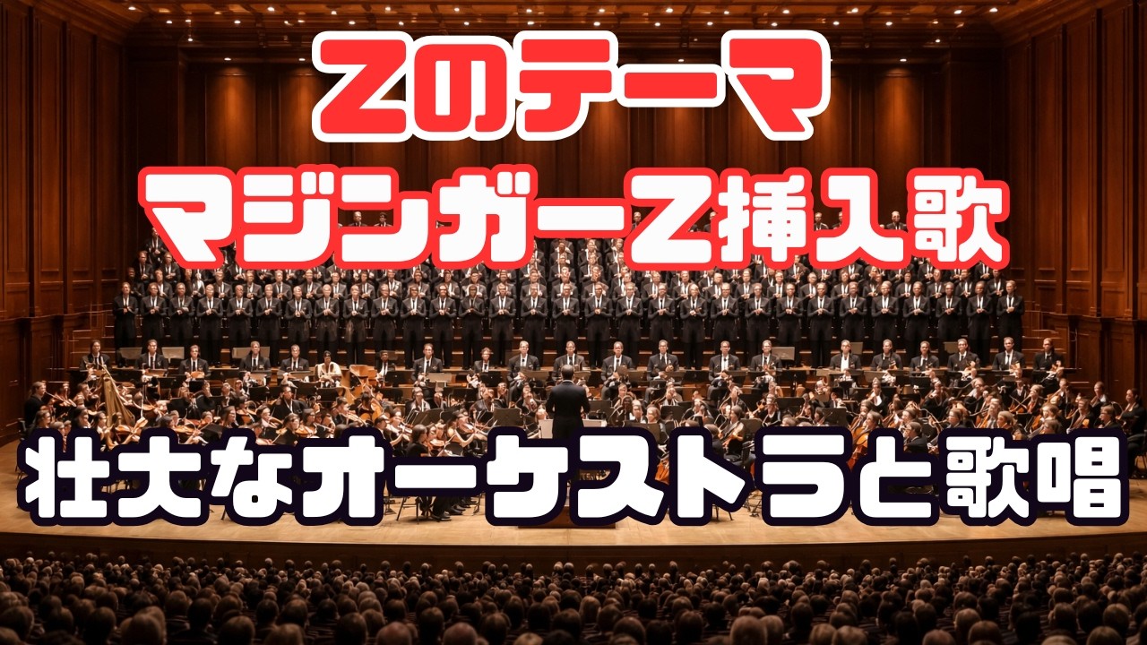 Zのテーマ｜壮大なオーケストラと合唱でお届け｜Mazinger Z OST Theme of Z