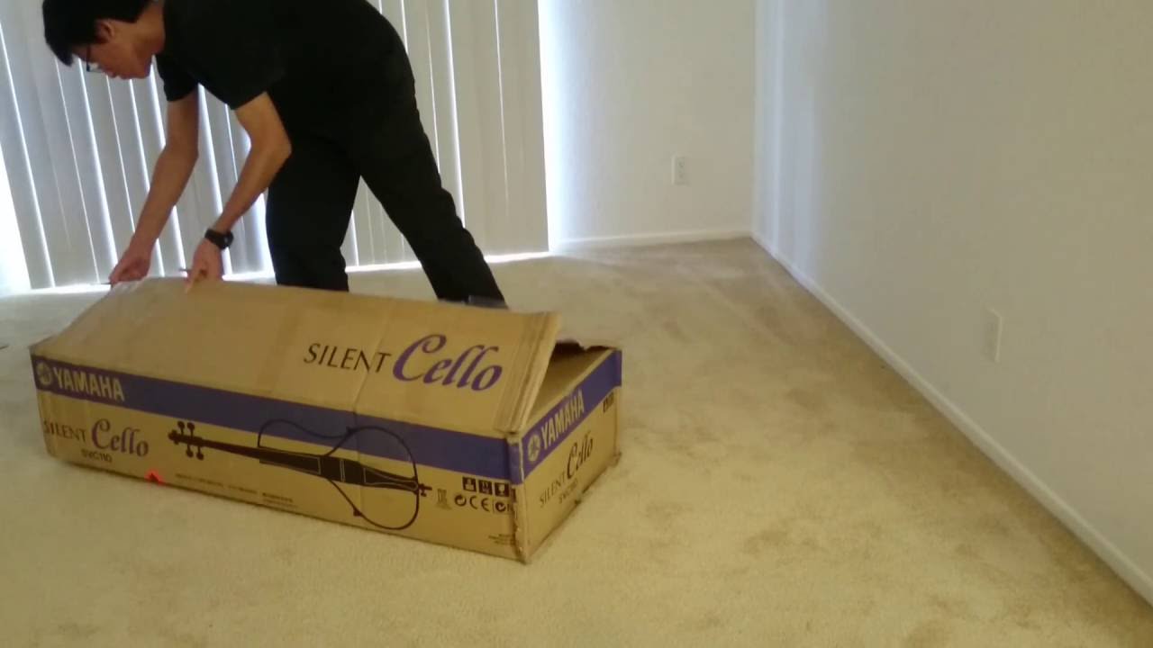 YAMAHA SVC110 electric cello (white) unboxing