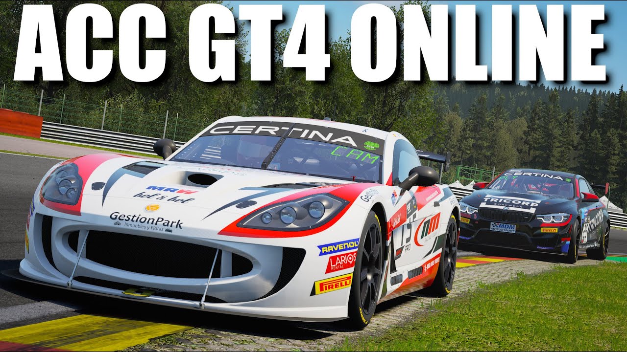 Первая онлайн-гонка на GT4 в ACC! | Ginetta @ Spa