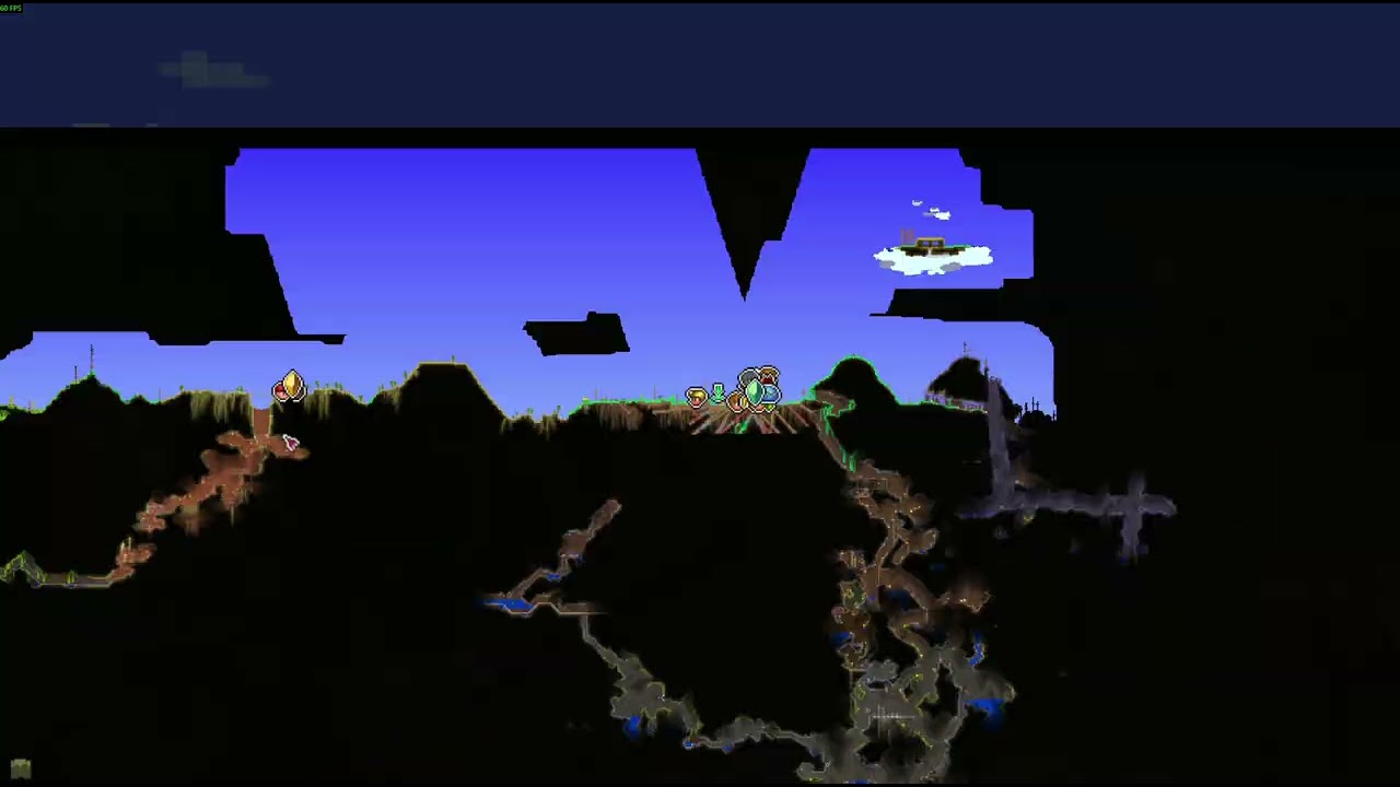 Terraria Let's Play - Classic Mode -005 - Shimmer Biome and Eater of Worlds Boss Fight