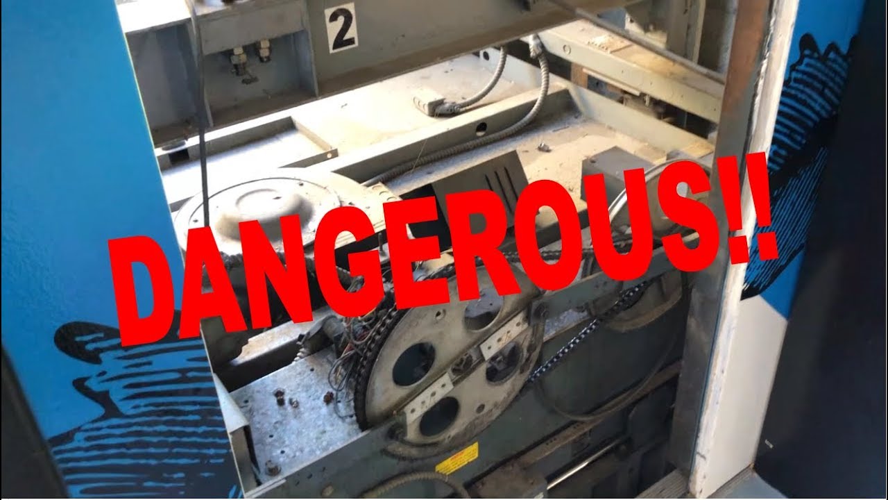 SUPER DANGEROUS Elevator With A Broken Door Lock!