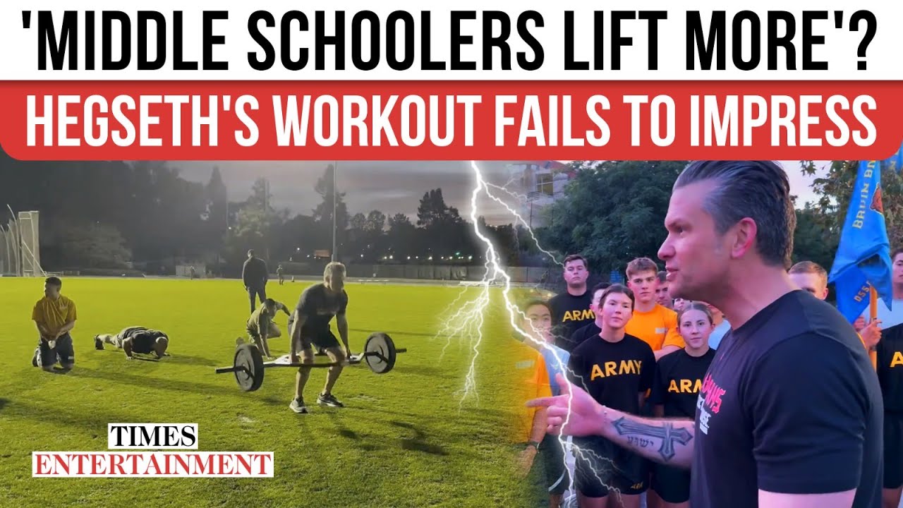 Pete Hegseth's &lsquo;Embarrassing&rsquo; Workout Display Viral: Trump&rsquo;s Secretary of War Dragged MERCILESSLY