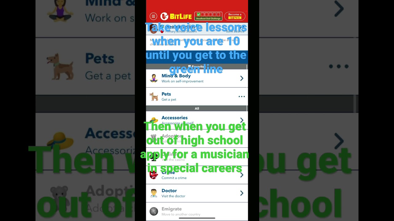 Here&rsquo;s how to become a famous singer in BitLife (easy tutorial)👍