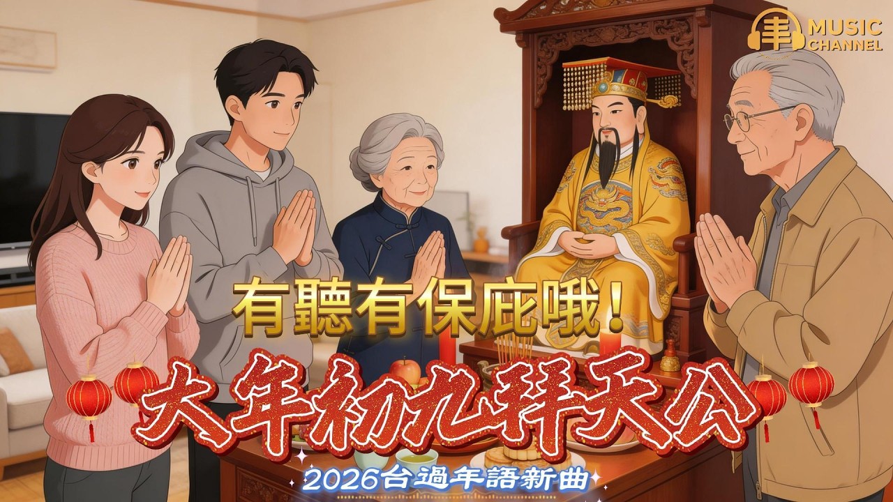 《#大年初九拜天公》#台語過年歌曲#天公生【2026台語流行新曲】Nice song「用台語歌聲把拜天公的香火與信念，唱進人心，也炸上世界舞台」#台語原創#TaiwanSong#台灣味【動態歌詞MV】