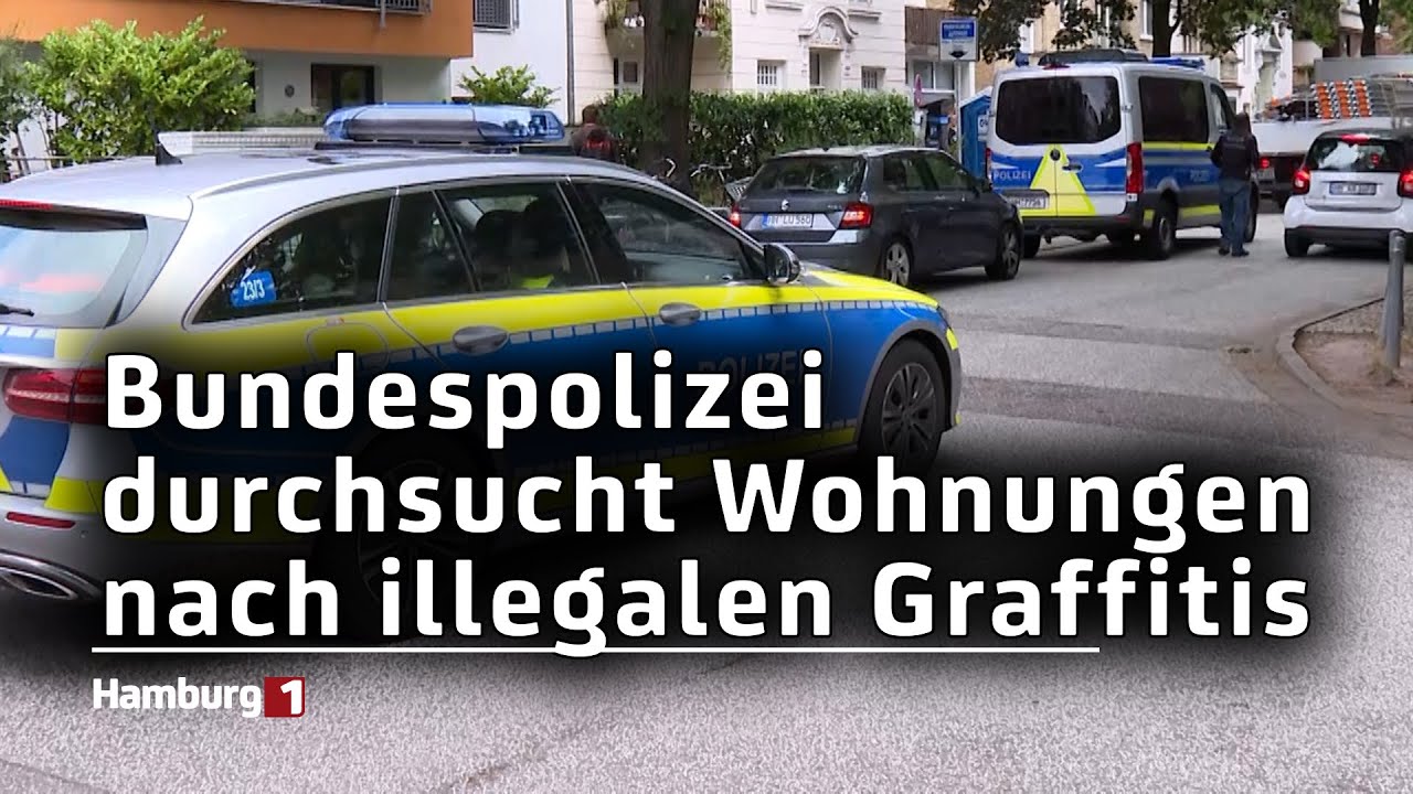 Illegale Graffitis - Berliner Bundespolizei durchsucht Wohnungen in Hamburg