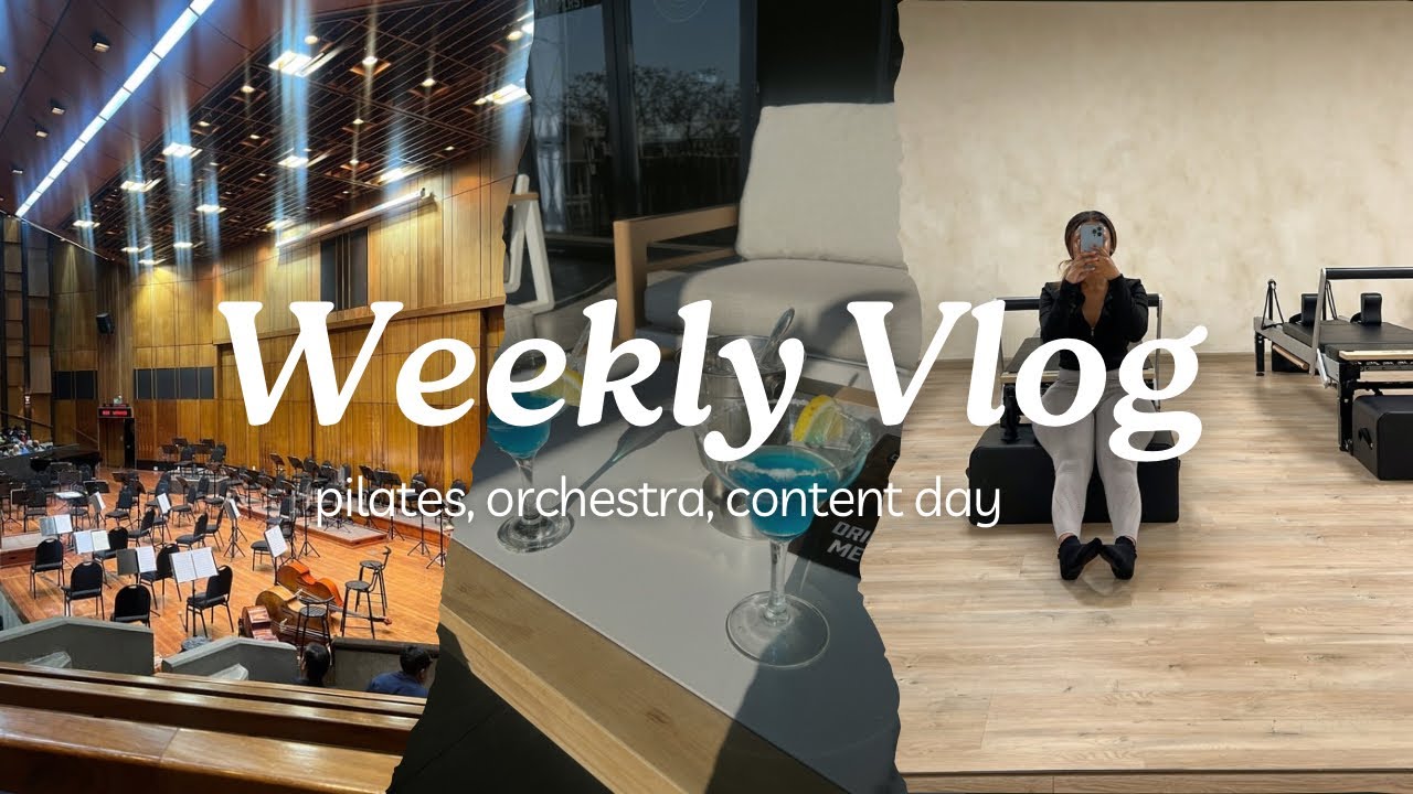 Weekly Vlog | Pilates, Content Day + My First Orchestra 🎶 | Black Girl Lifestyle 