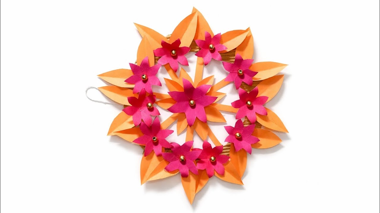 Amazing Paper Flower Craft 🌸 | Home Decoration Idea for Beginners