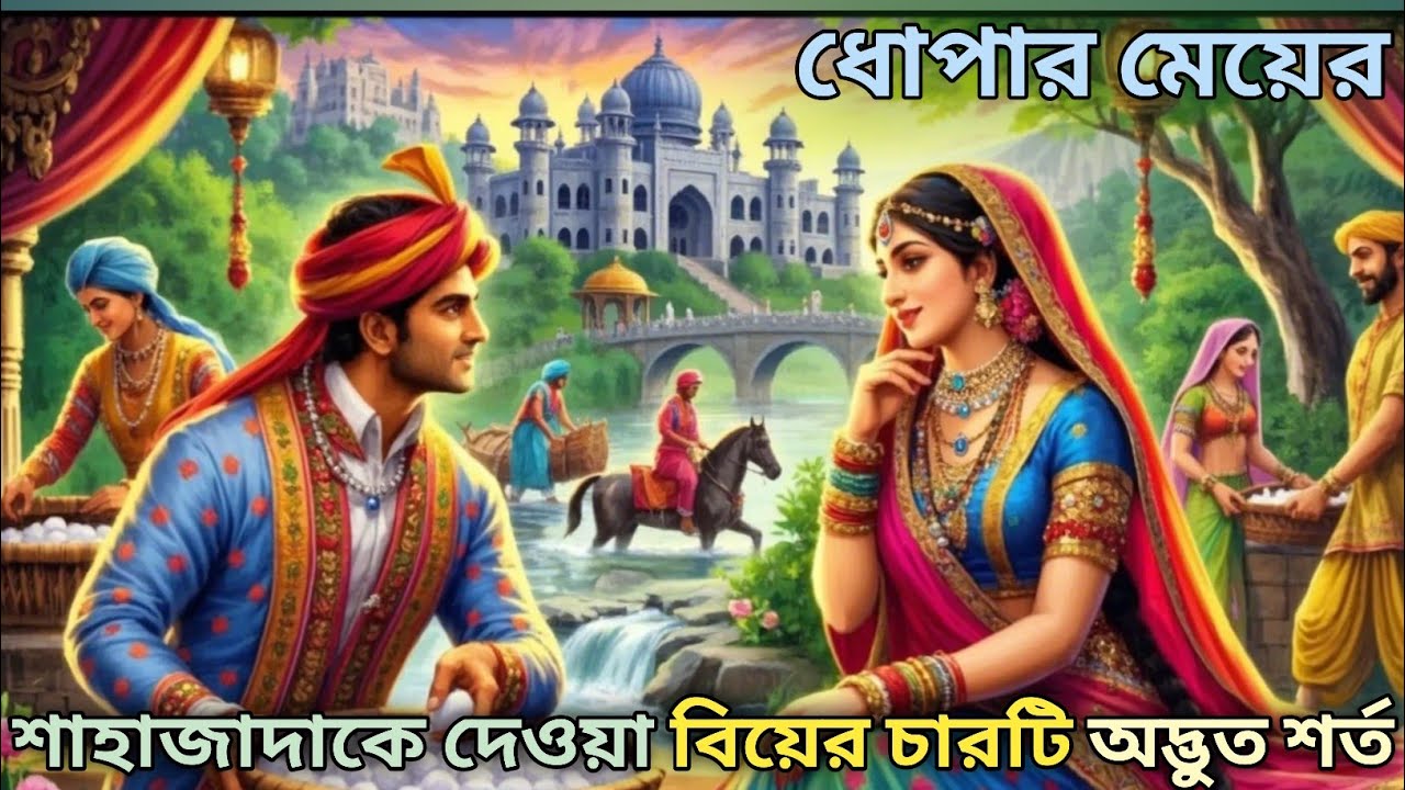 ধোপার মেয়ের শাহাজাদাকে বিয়ের জন্য চারটি শর্ত||শাহাজাদা কেনো ধোপার মেয়েকে ভালোবেসেছে|Bangla story
