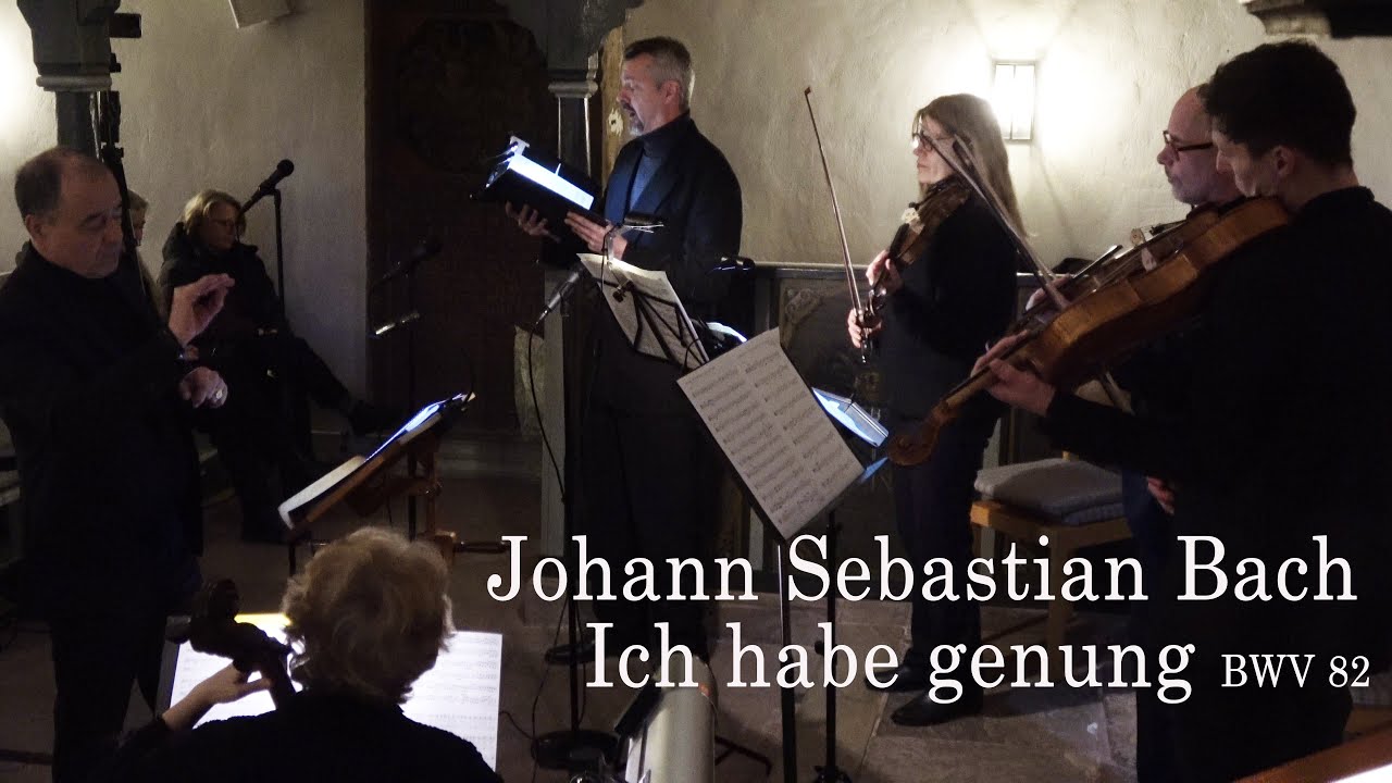 Sven Erdmann singt J.S.Bach Ich habe genung, BWV 82 Dirigent Andreas Schmidt