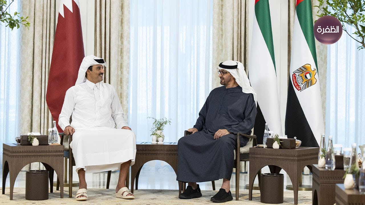 رئيس الدولة وأمير قطر يبحثان في أبوظبي العلاقات الأخوية