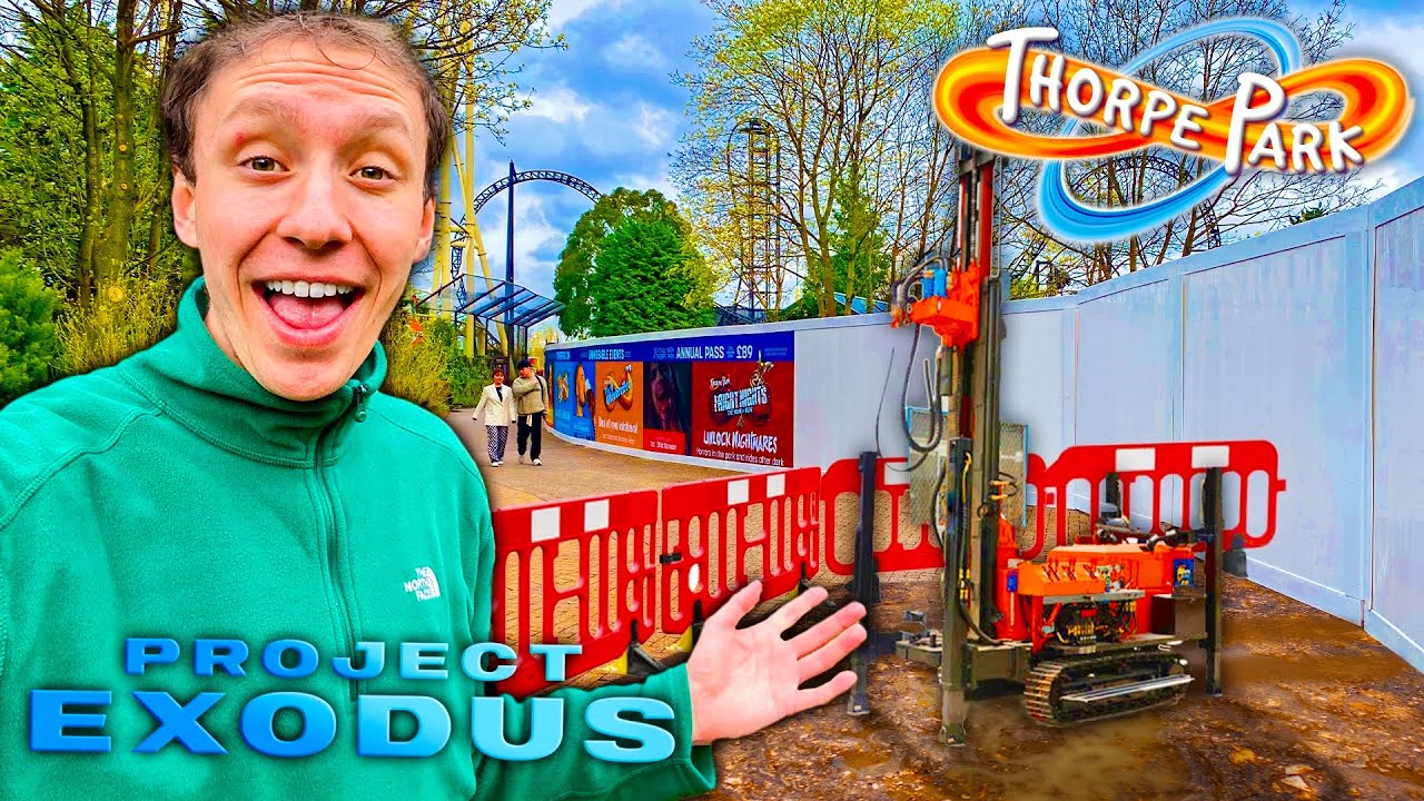 THORPE PARK’s New Rollercoaster! | PROJECT EXODUS Construction Update #1