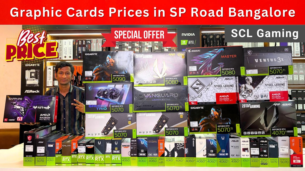 Graphics Cards Prices in SP Road Bangalore | RTX 5000 | Super Computers & Laptops