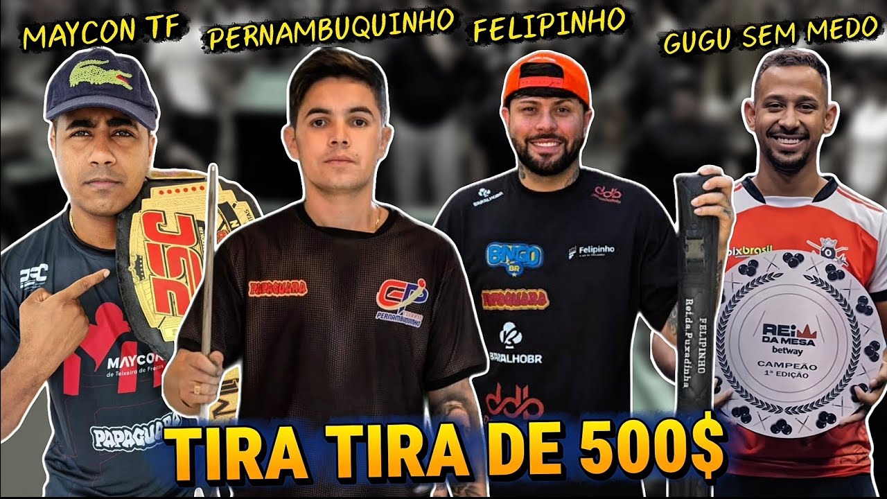 TIRA TIRA DE 500$ - MAYCON TF, PERNAMBUQUINHO, FELIPINHO, GUGU SEM MEDO!