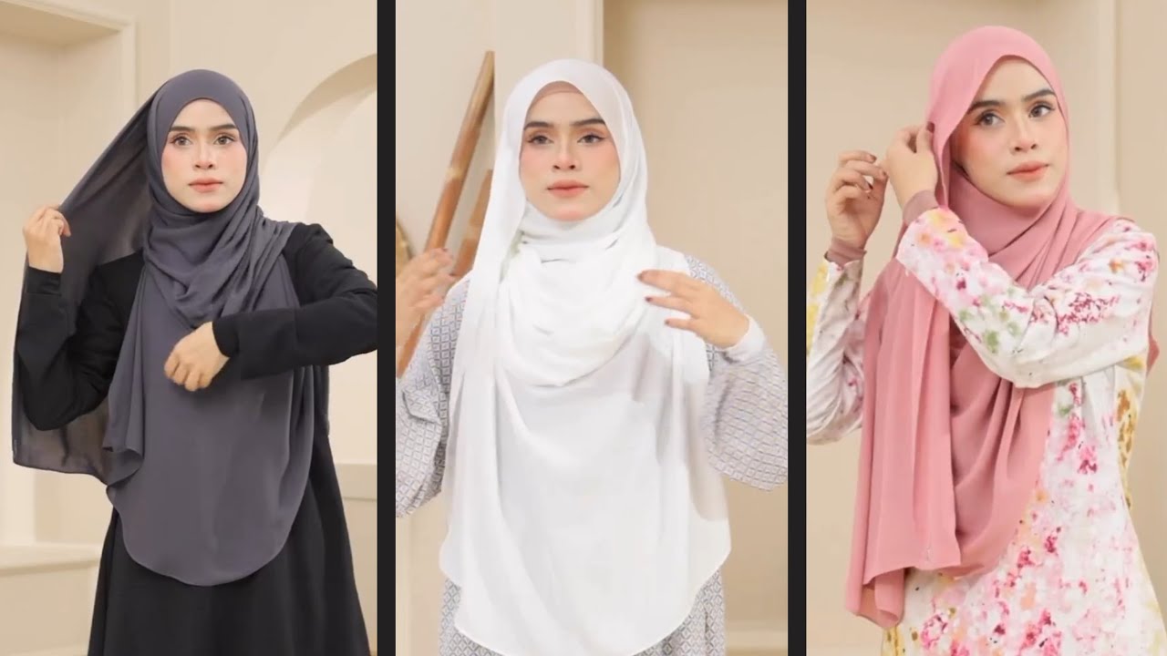 TUTORIAL HIJAB PASHMINA | CARA BARU PAKAI TUDUNG SHAWL CANTIK MACAM PRINCESS