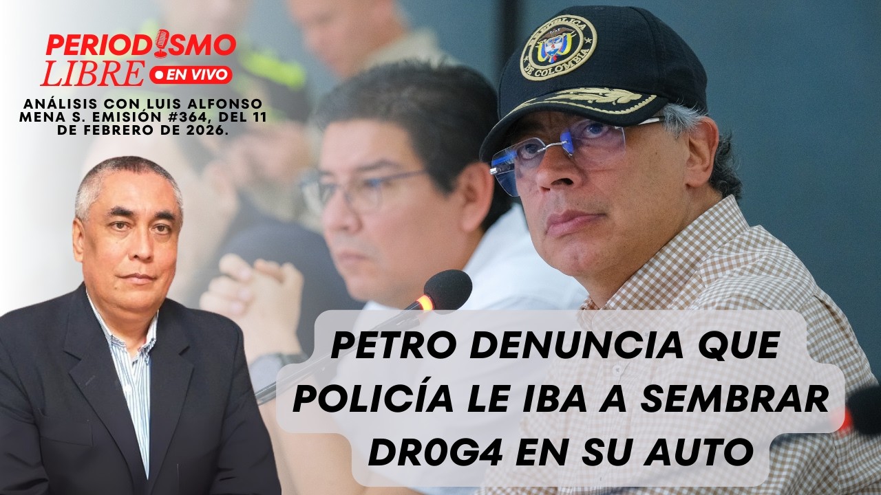 PETRO DENUNCIA QUE POLICÍA LE IBA SEMBRAR DR0G4S EN SU CARRO