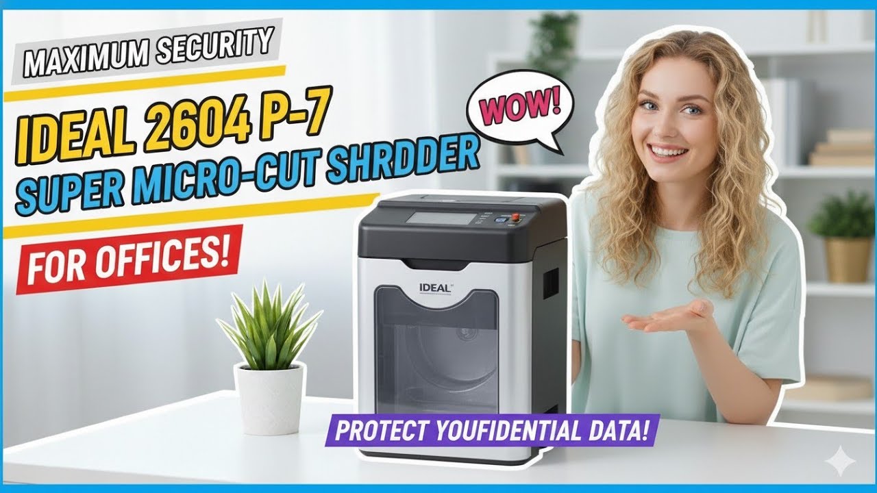 Ideal 2604 P-7 Super Micro-Cut Shredder Delivers Maximum Security for Offices