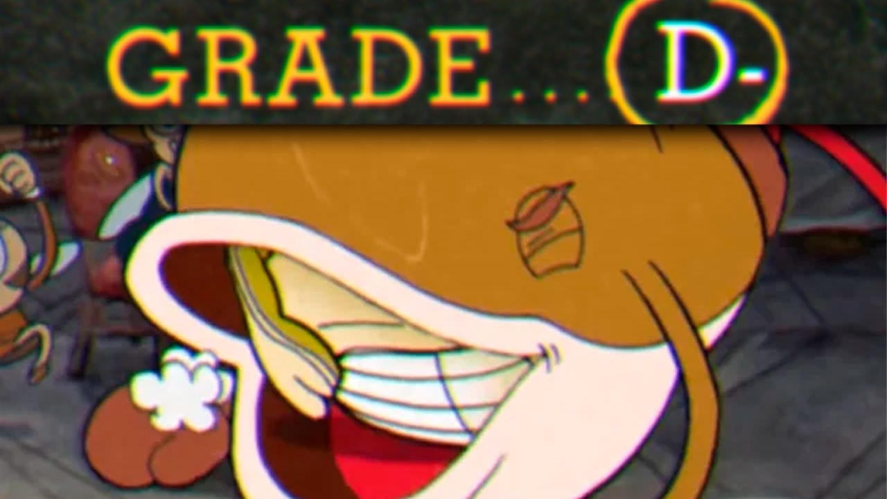 Cuphead, mas eu só posso pegar a PIOR NOTA (D-) | Ilha 1