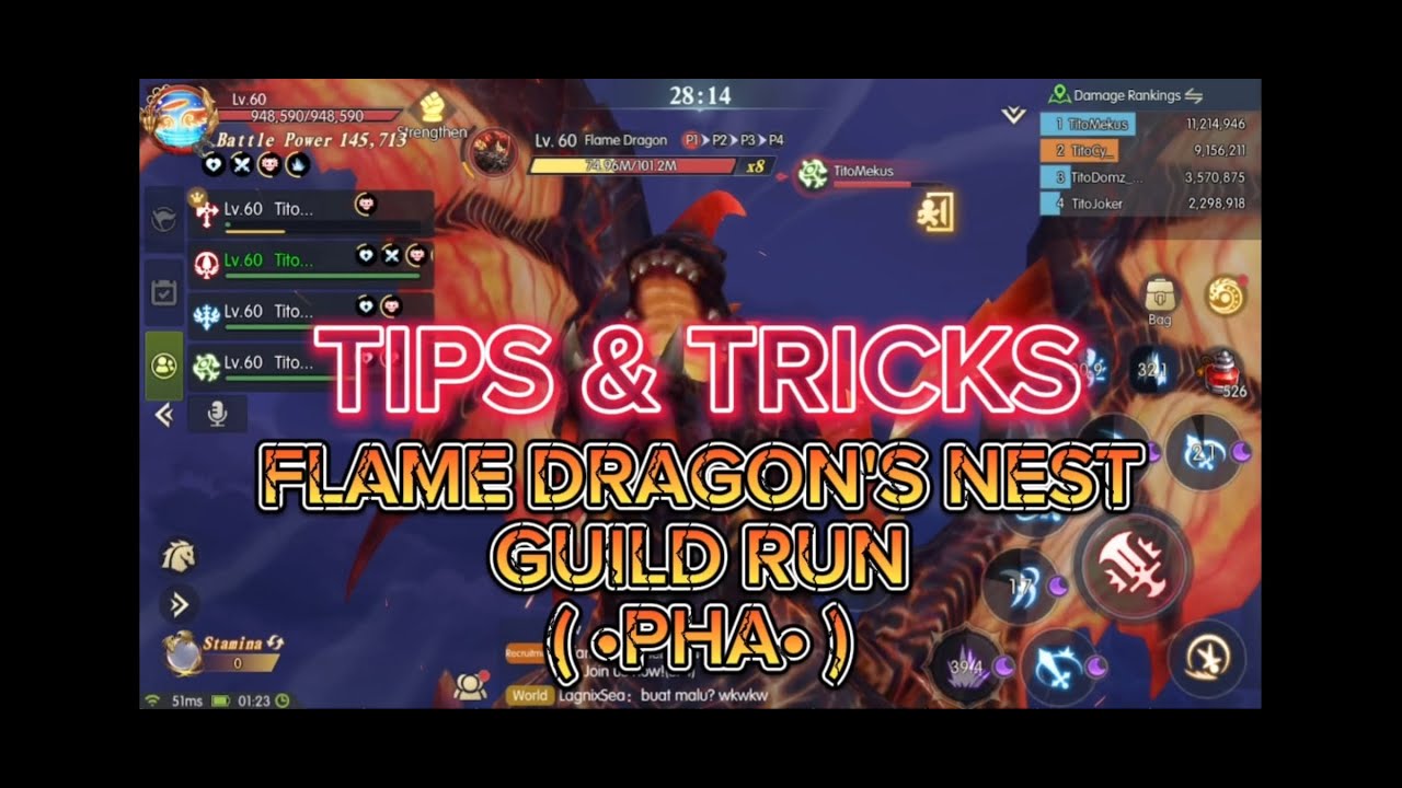 DRAGON NEST 2 EVOLUTION: FLAME DRAGON'S NEST TIPS AND TRICKS (ENGLISH)