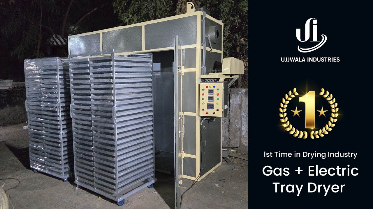 Gas + Electric Tray Dryer | First Time In Drying Industry | Ujjwala Industries