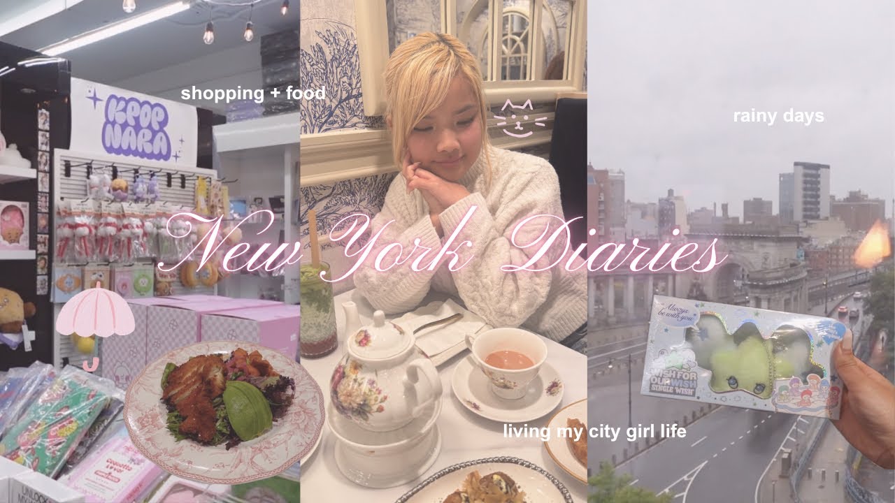 NEW YORK DIARIES🗽˙✧˖°🧁⋆｡˚ : rainy days, city girl life, & shopping + food