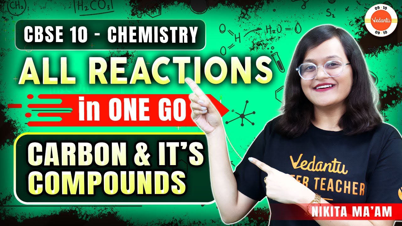 Carbon And Its Compounds Class 10 All Reactions in One Shot! 🔥 Chemistry Revision for CBSE 2024 ✅