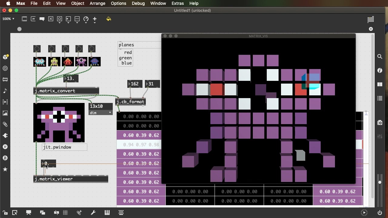 Introduction to the Matrix in Max/MSP/Jitter