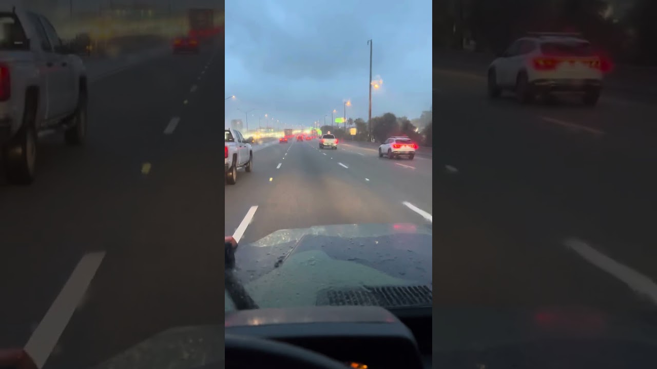 Mercedes 250GD Wolf military G wagon on the freeway