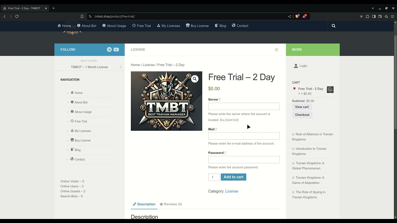 TMBOT - Travian Kingdoms Bot