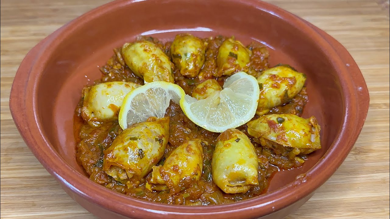 TAJINE aux CALAMARS/طاجين بالكلمار معمر|Take A Look#easyrecipe