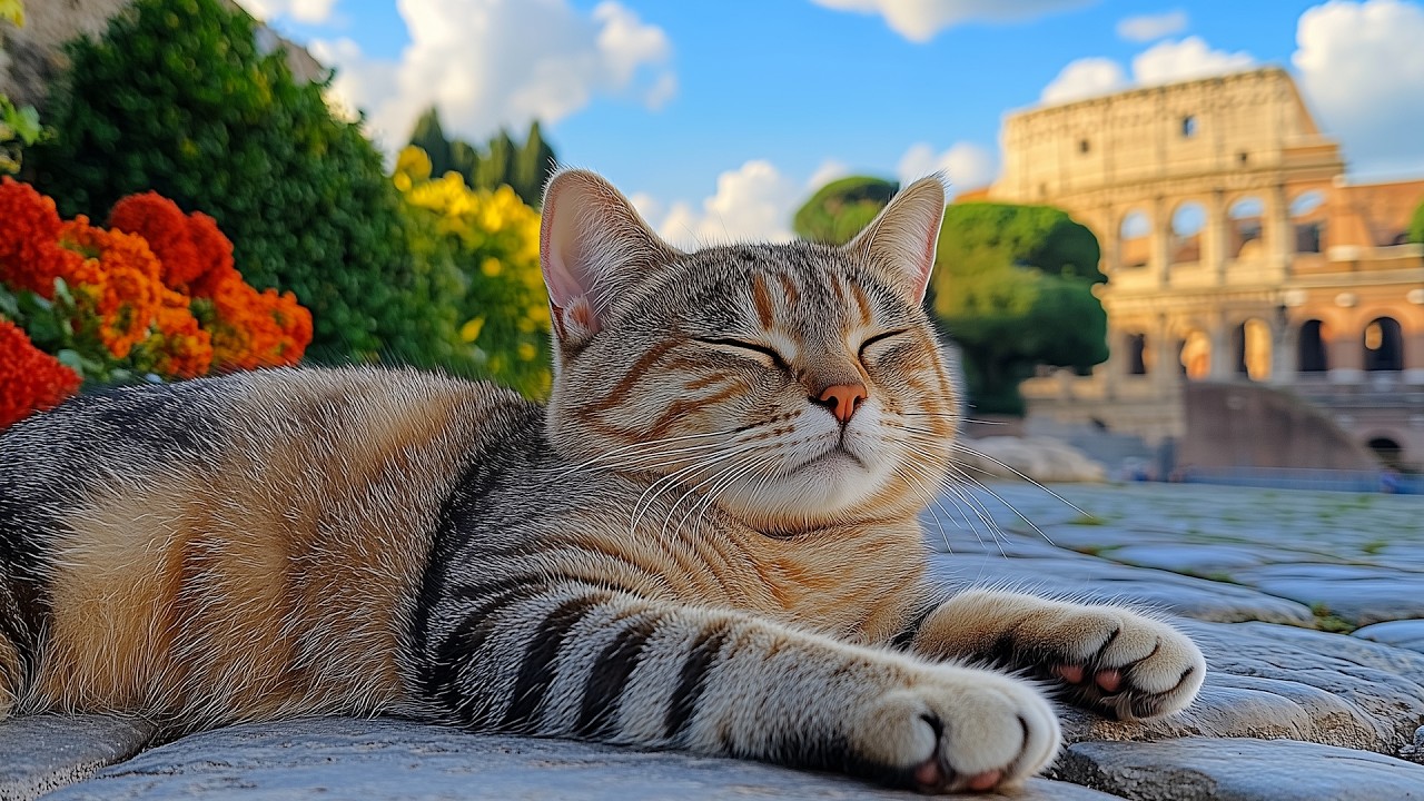 12 Hours Of Calming Music for Cats 🐈 Gentle Night Relaxation 🎵 Peaceful Cat Sleep 😴 No Ads