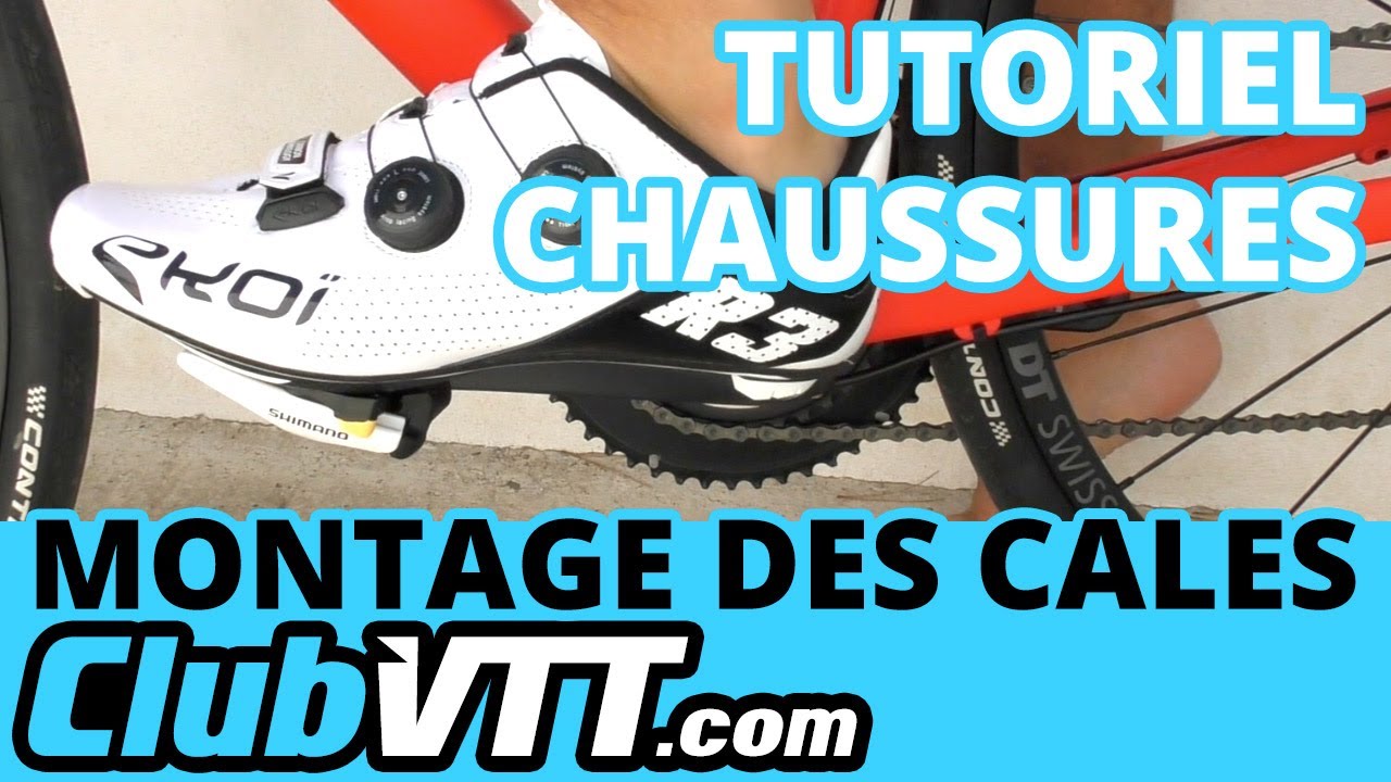 Cales chaussures velo route - Tutoriel montage des cales de vélos de route SHIMANO - 309