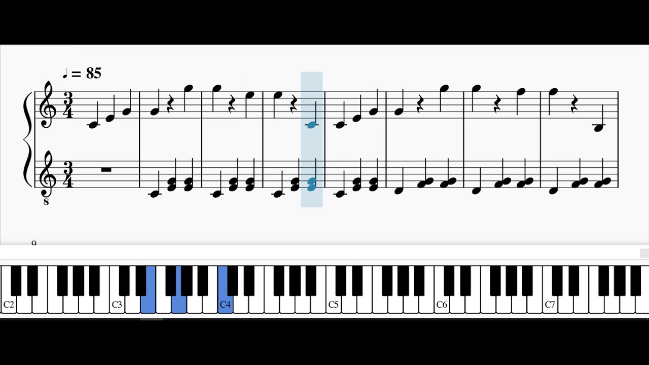 Danubio Azul - VídeoPartitura Piano