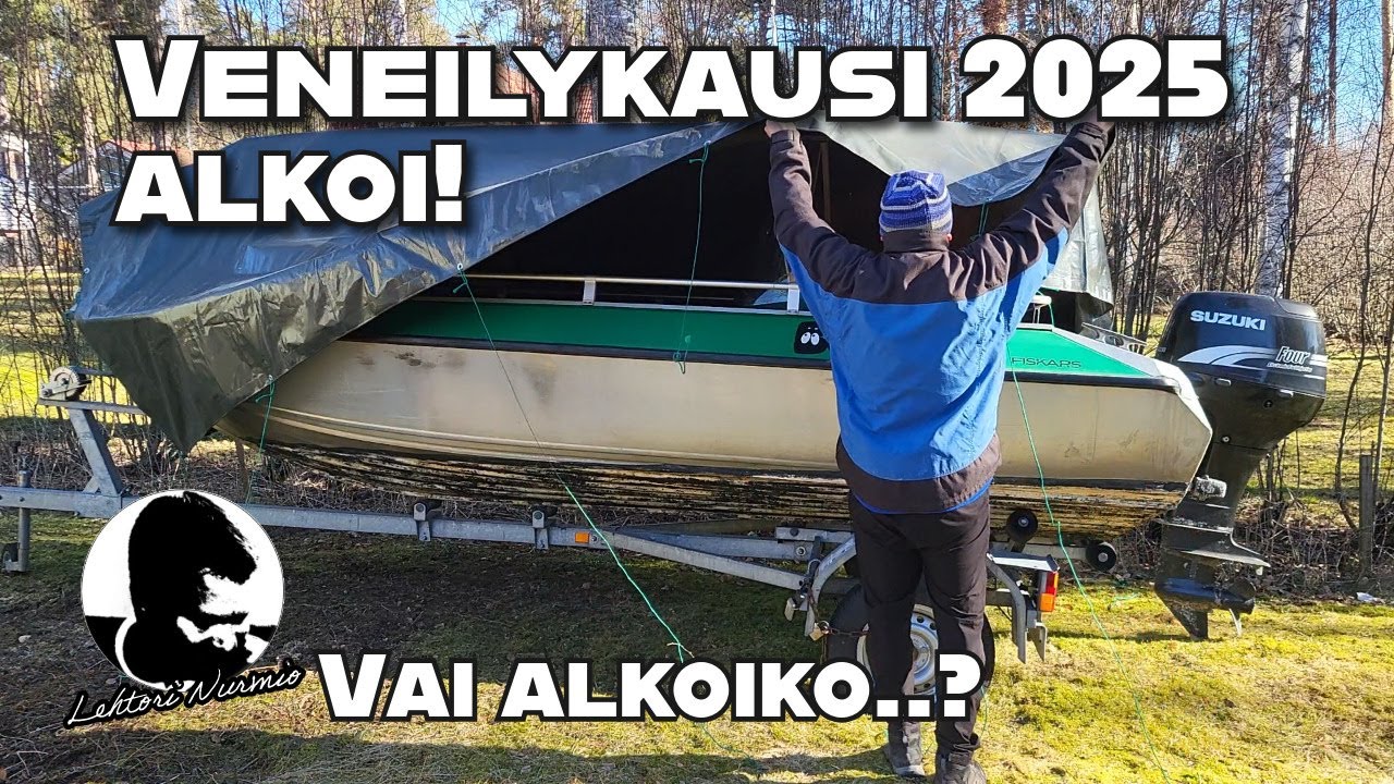 Veneilykausi 2025 alkoi - Buster M valmistelu vesille