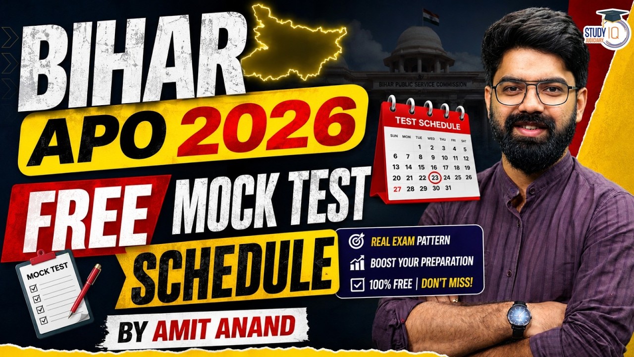 Bihar APO 2026 | Mock Test Schedule | By Amit Anand Sir