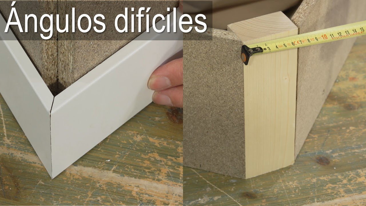 Cortar el rodapié o zócalo en ángulos difíciles (Bricocrack)
