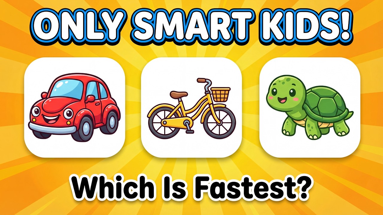 Fun Learning Quiz for Kids  Easy Thinking Questions  Learning Room for Kids