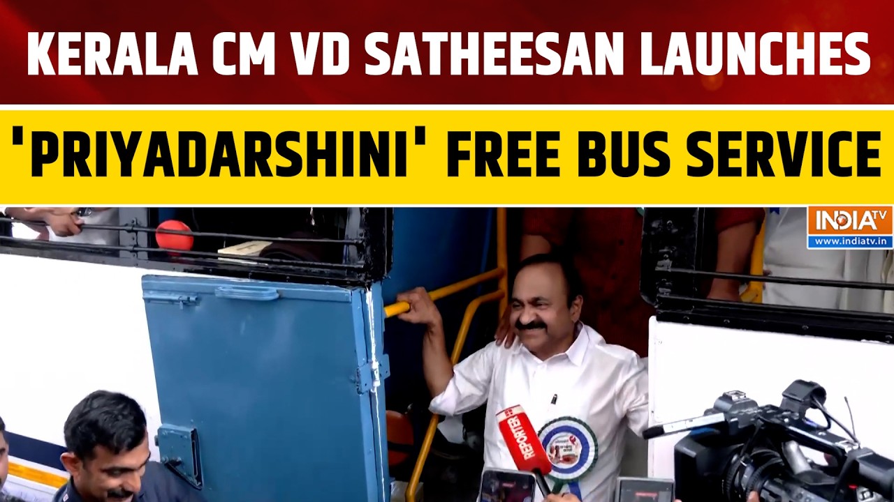 Keralam CM VD Satheesan Launches Flagship 'Priyadarshini' Scheme Offering Free Bus Travel For Women