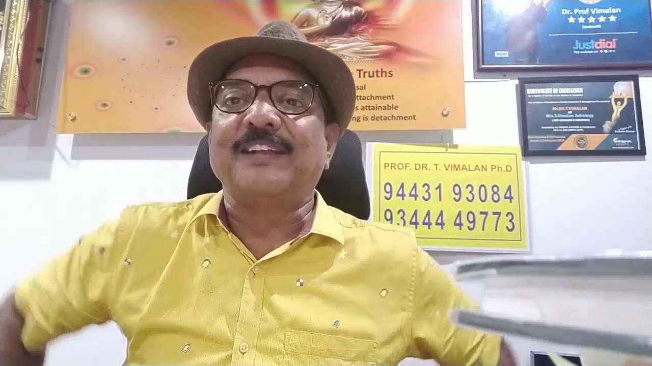 ASTROLOGY- சுக்கிரன் கெடுவதால் திருமண வாழ்வு பாதிப்பதில்லை .பேரா. விமலன் .VENUS  6,8,12 -----.