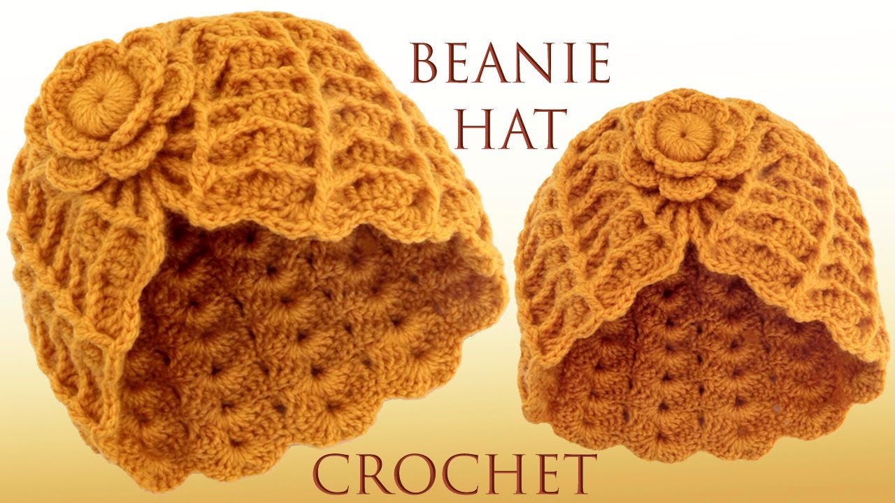 Gorra turbante Fácil a Crochet Punto 3D Fantasía en relieve tejido con ganchillo