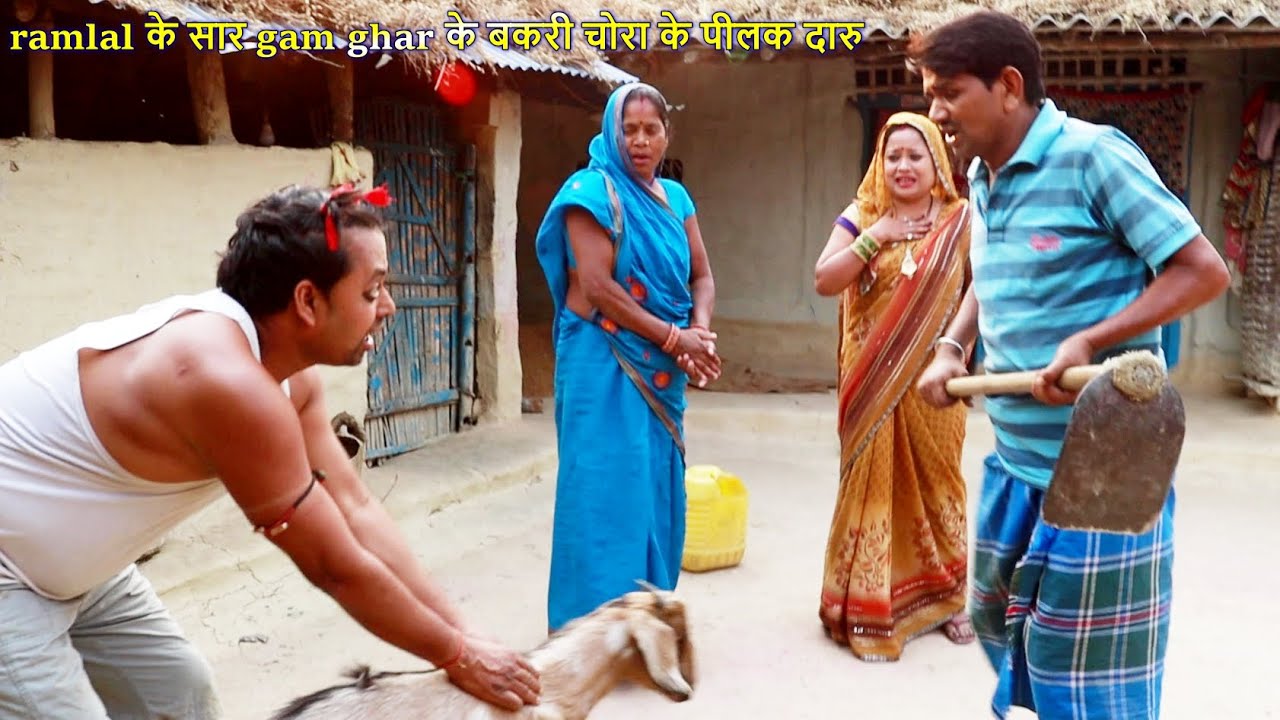 ramlal के सार gam ghar के बकरी चोरा के पीलक दारु  || ramlal maithili comedy || मिथिला टाइगर comedy