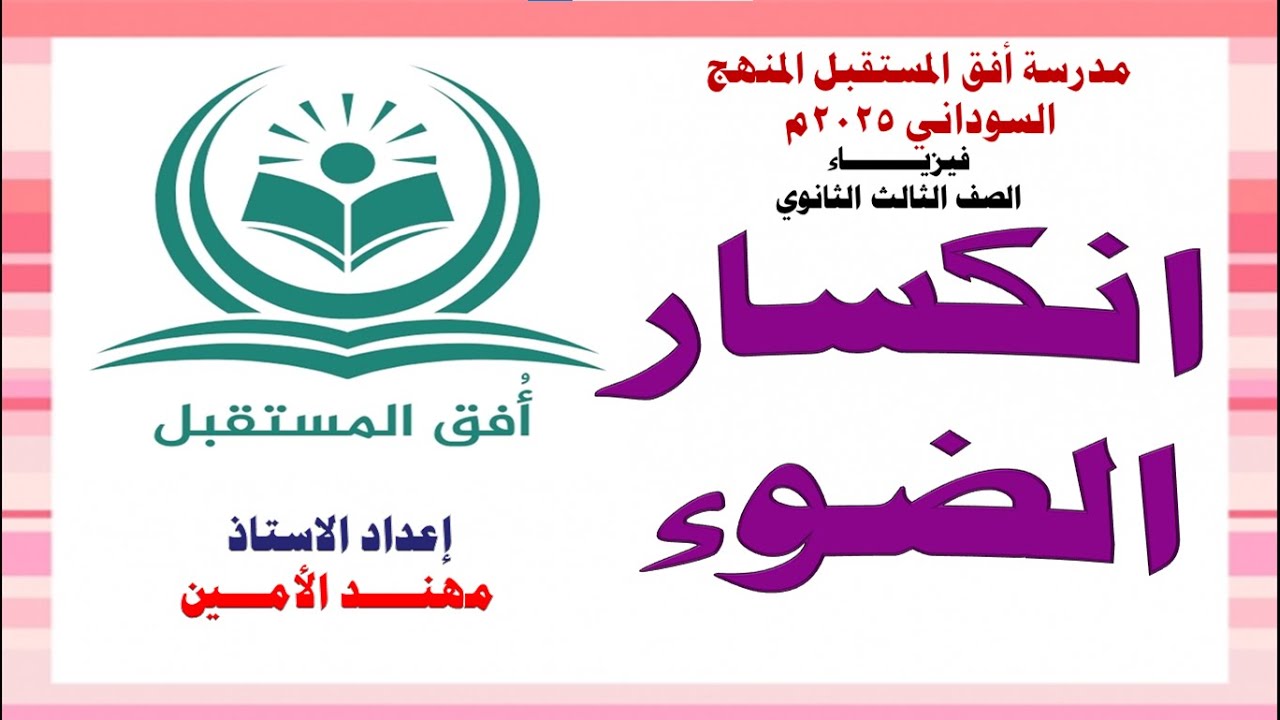 انكسار الضوء.الجزء الاول 2025