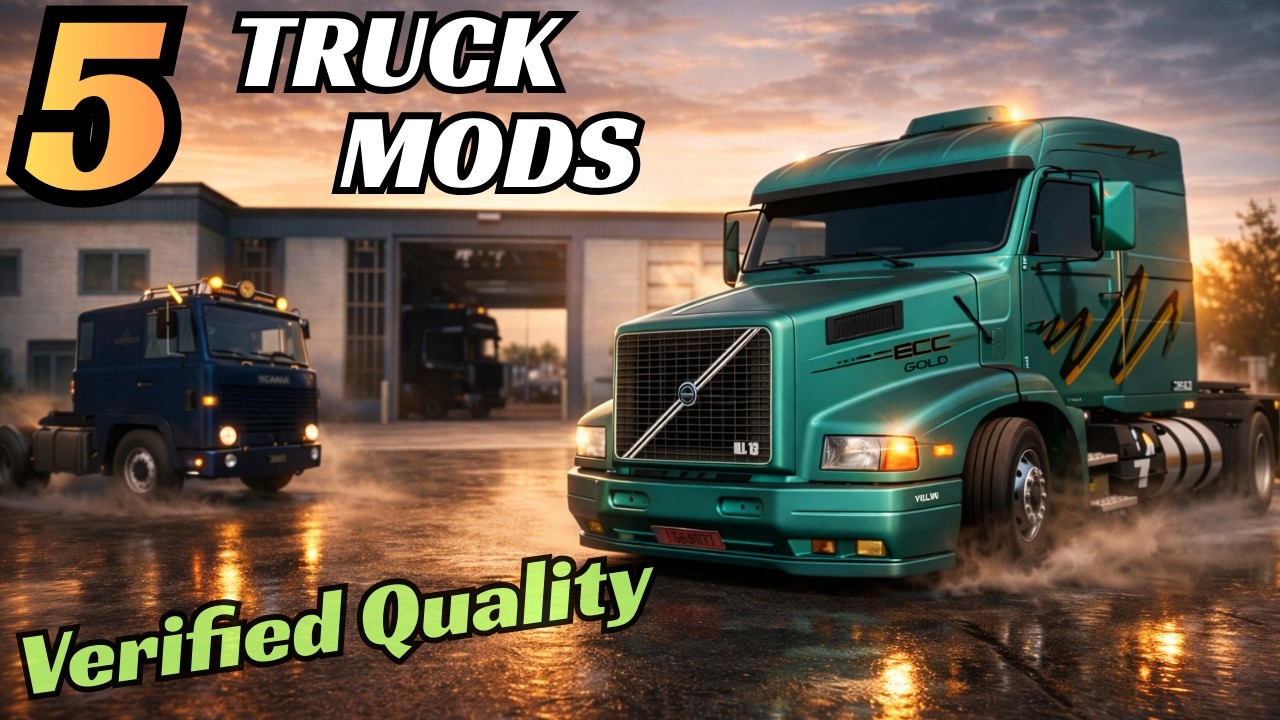5 Quality Truck Mods for ETS 2 - 1.58